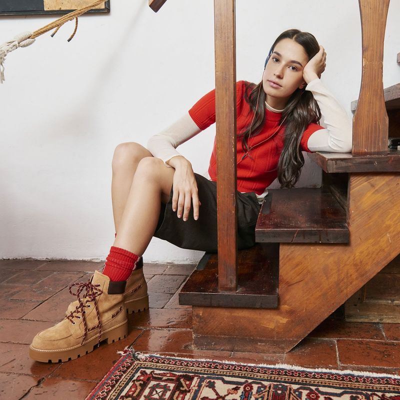 Lace Up Suede Boots Colors Of California