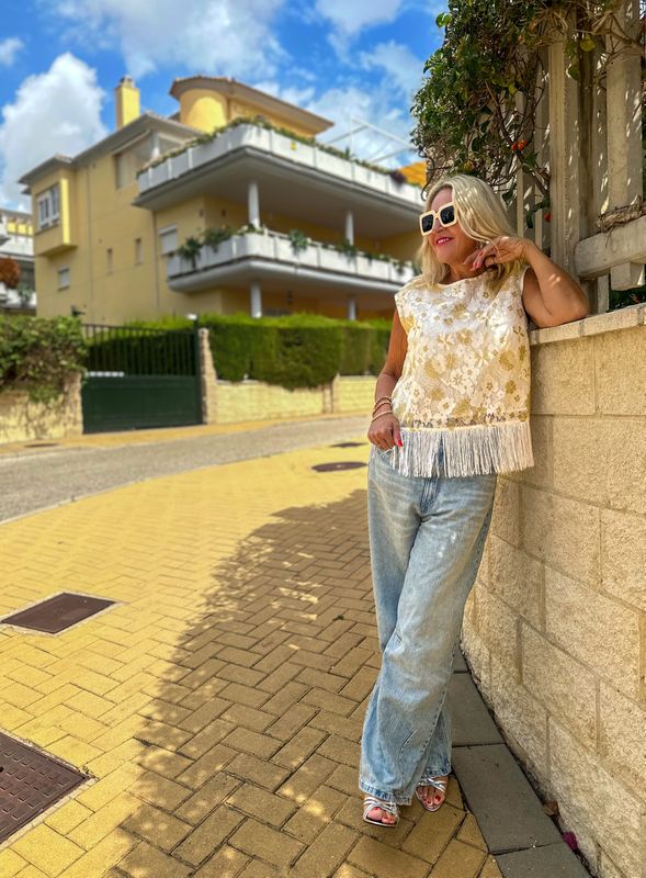 Fringe Boho Top Hunkøn 