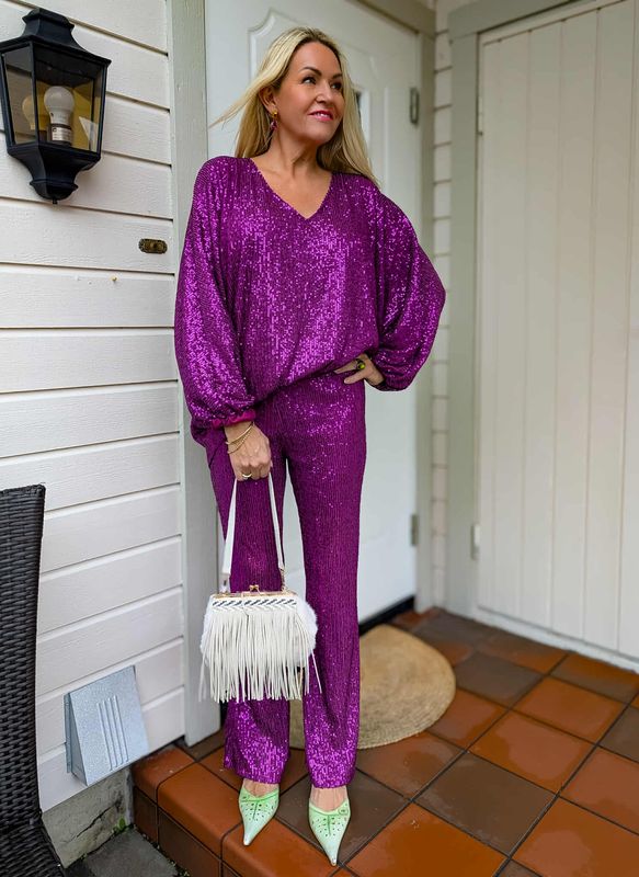 Sequin Flare Pant