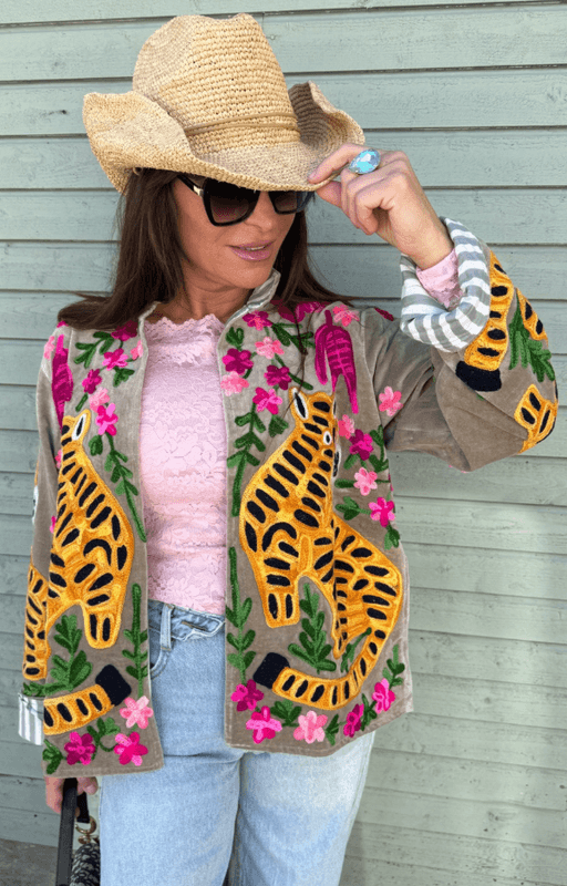 Leo Suzani Taupe Jacket Love Forever