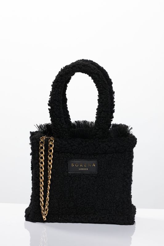 Black Teddy Mini Tote Bag Sorena