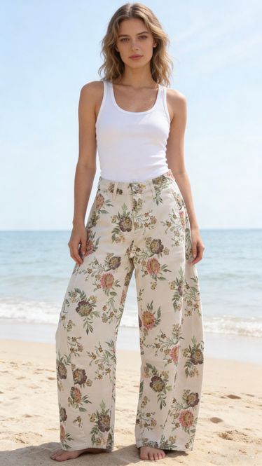 Hovedbilde Flower Barrel Jeans