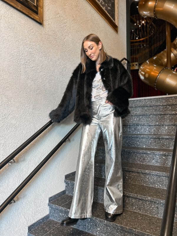 Silver Pant Metallic 